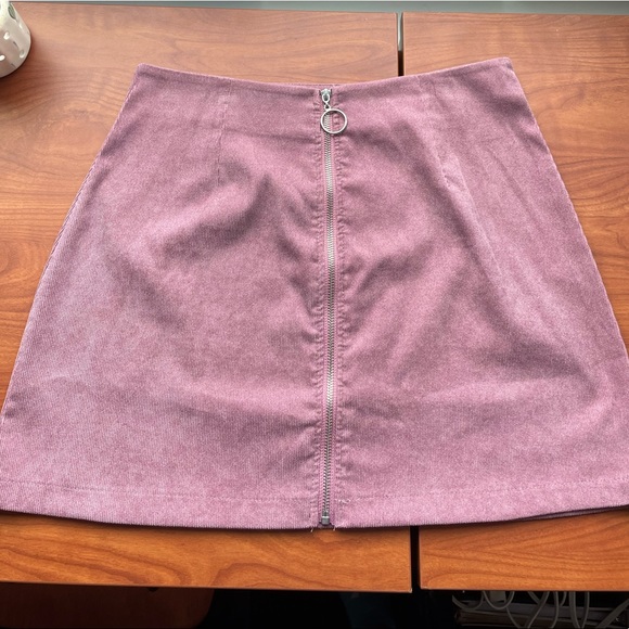 shein zipper skirt pink/purple size large - Picture 1 of 4